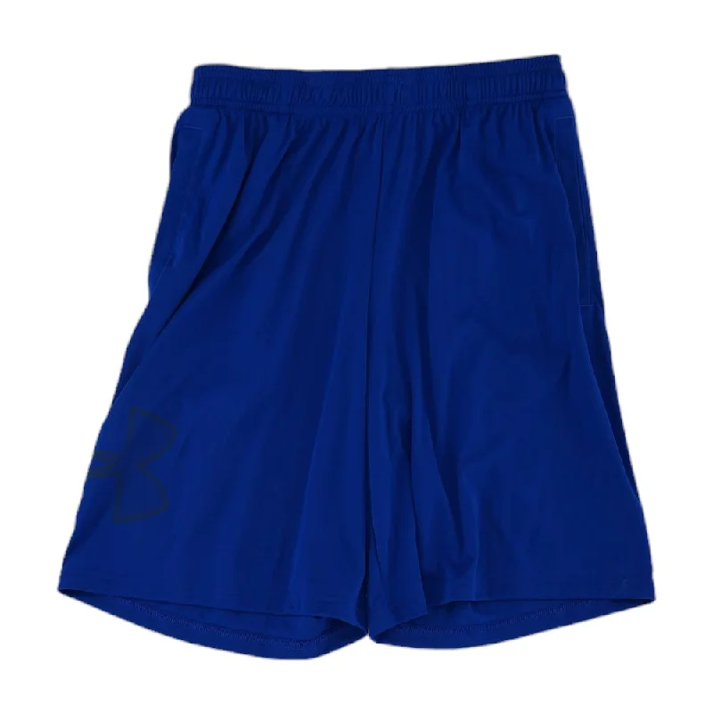 Men's Pants with Belt LoopsBlue Solid Active Shorts