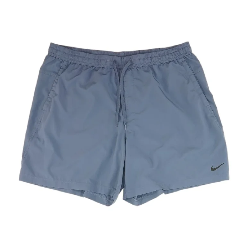 Men's Pants with Adjustable WaistbandsBlue Solid Active Shorts