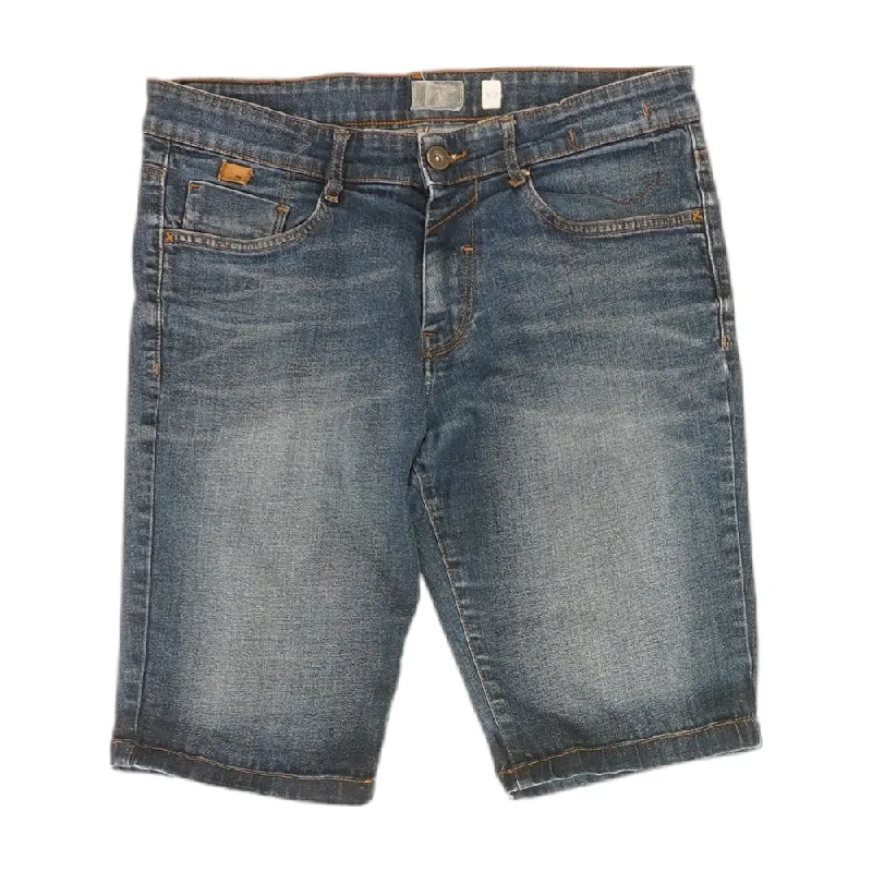 Lightweight Men's Linen PantsBlue Solid Denim Shorts