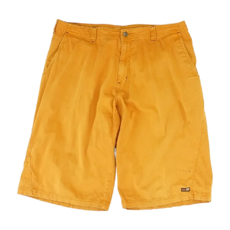 Men's Pants with Adjustable CuffsBronze Solid Shorts