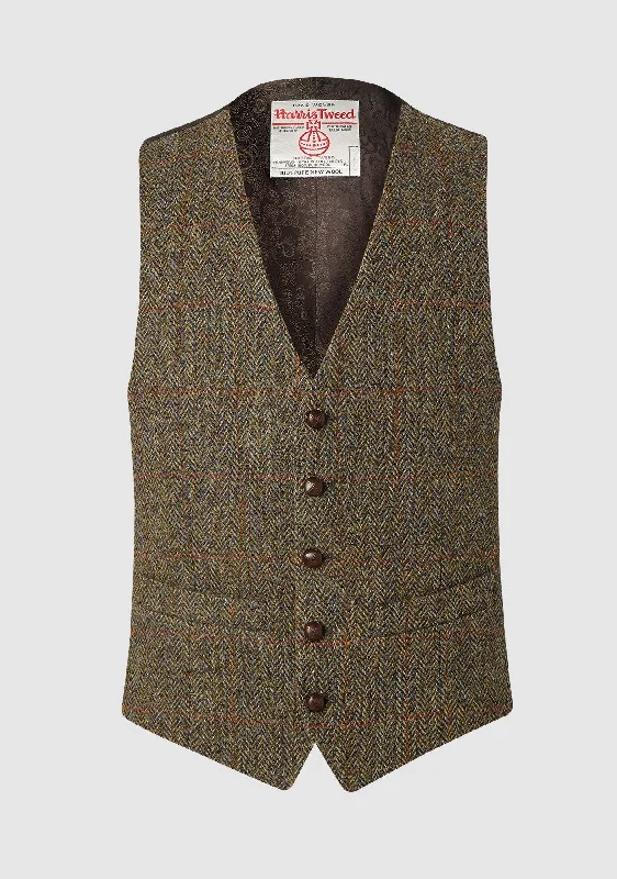 Men's Coats with ButtonsBucktrout Brown Check Iain Waistcoat