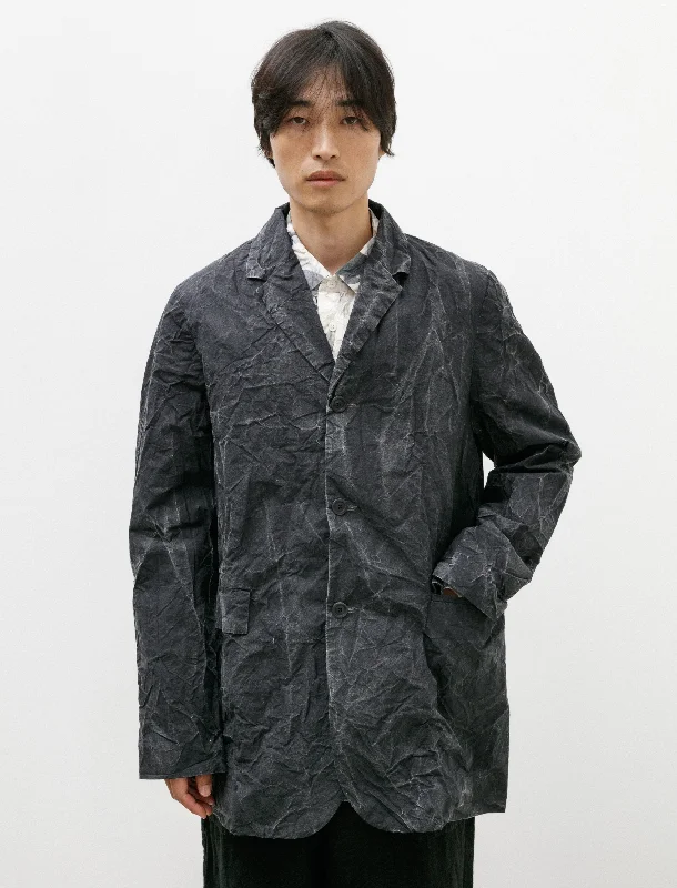 Men's Coats for TravelJ Jacket Print Black