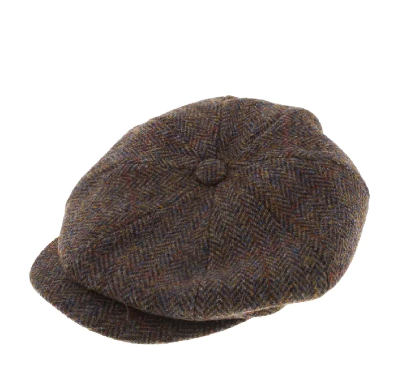 Men's Coats for Dressy OccasionsGreen 8 piece Baker Boy cap  - Failsworth Harris Tweed Carloway 2013