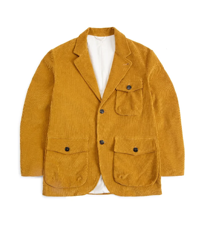 Men's Coats Made in the USAEast Harbour Surplus Chester Washed Corduroy Jacket: Mustard