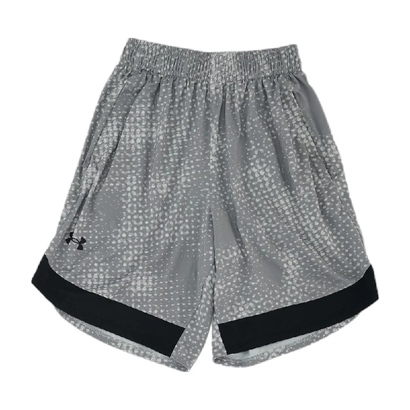 Men's Pants with Adjustable WaistbandsGray Polka Dot Active Shorts