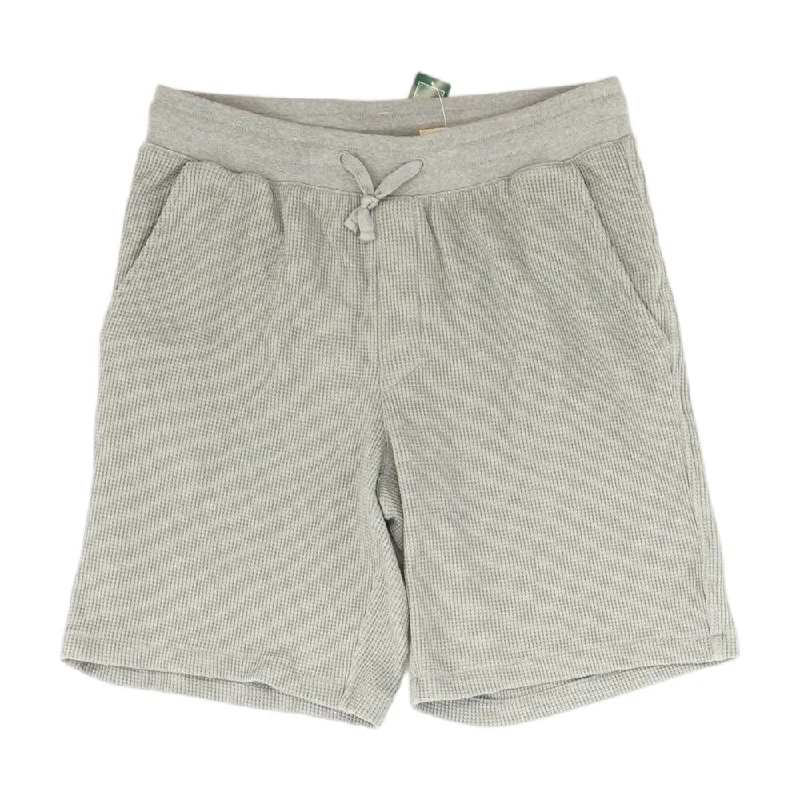 Men's High-Waisted Pants for a Retro StyleGray Solid Active Shorts