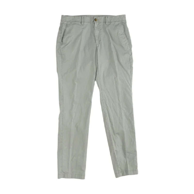 Men's Pants with Contrast WaistbandsGray Solid Chino Pants