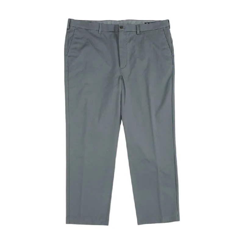 Men's Pants with Cargo PocketsGray Solid Chino Pants