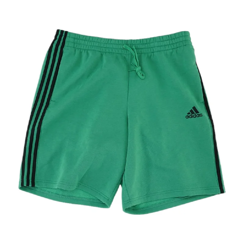 Men's Pants with Elastic CuffsGreen Solid Active Shorts