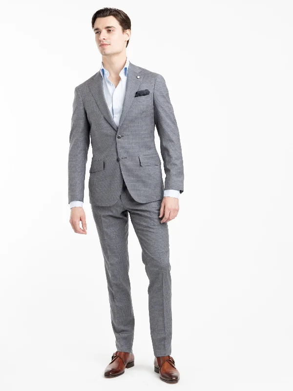 Men's Coats for RunningGrey Check Wool Suit