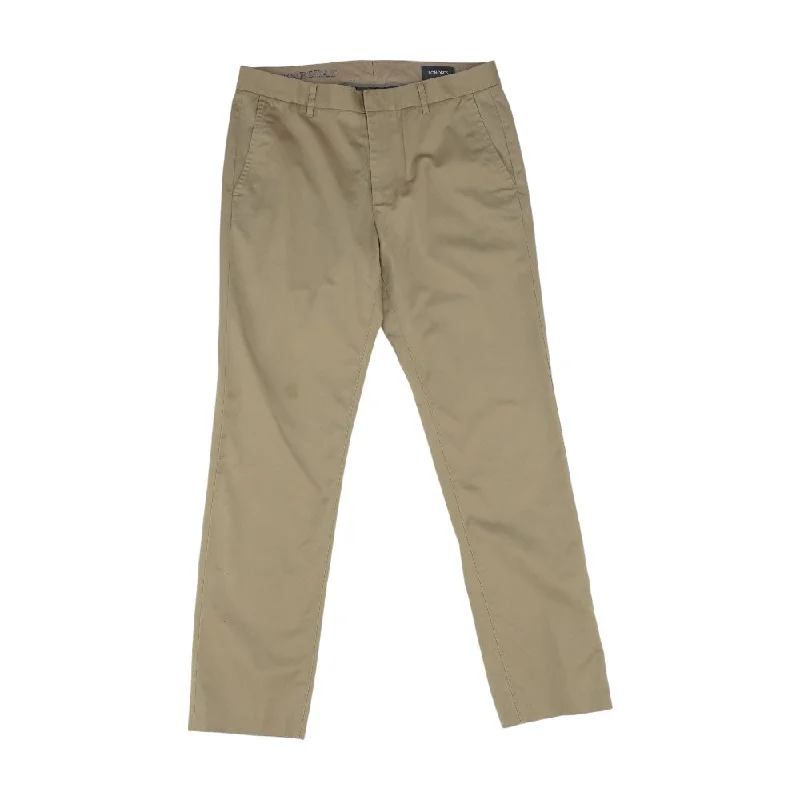 Men's Drawstring Pants for AdjustabilityKhaki Solid Khaki Pants