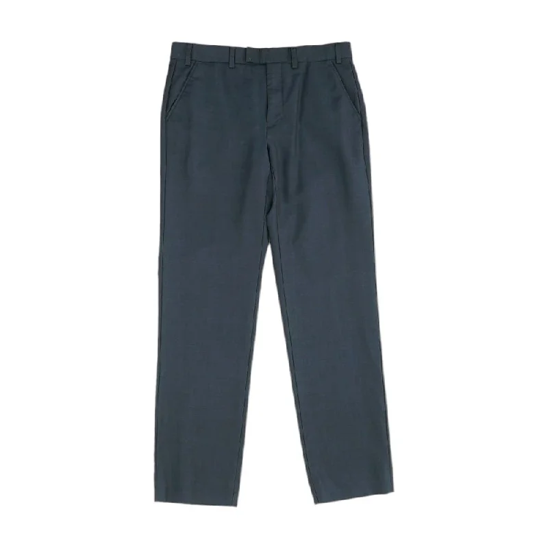 Men's Low-Waisted Pants for a Casual VibeNavy Solid Dress Pants