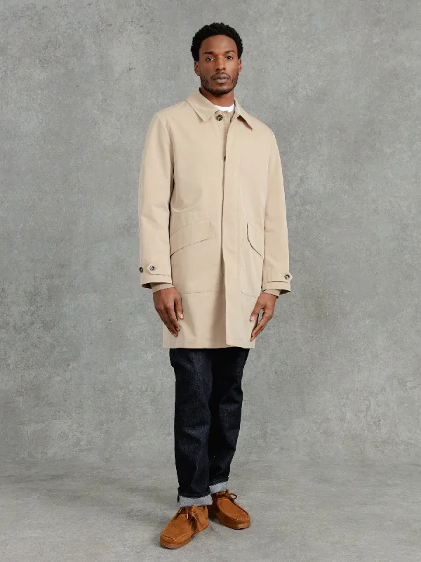 Men's Coats with Fur TrimThe Drizzle Mac - Sand