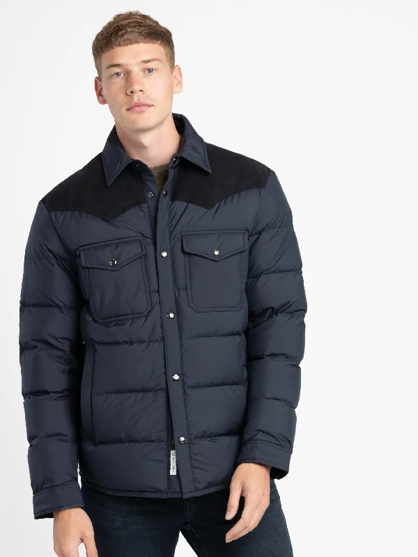 Weather-Resistant Men's CoatsWestern Padded Overshirt