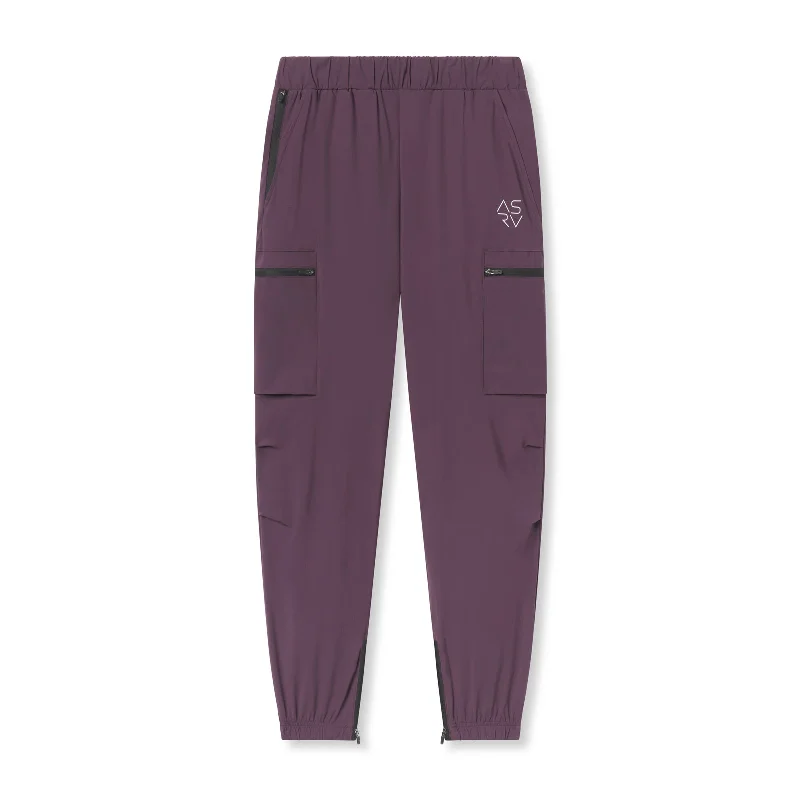 Men's Pants with Embroidered Designs0656. Tetra-Lite™ Standard Zip Jogger - Deep Purple "Cyber"