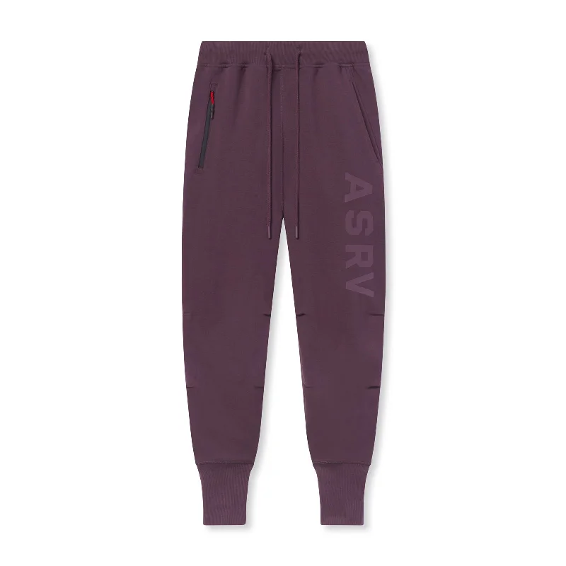 Men's Yoga Pants for Flexibility0915. Tech-Terry™ High Rib Jogger - Deep Purple "ASRV"