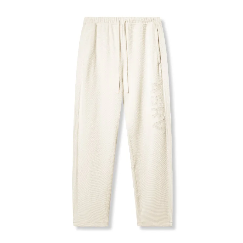 Men's Pants with Reflective Stripes for Safety0957. Waffle Knit Relaxed Sweatpant - Cream