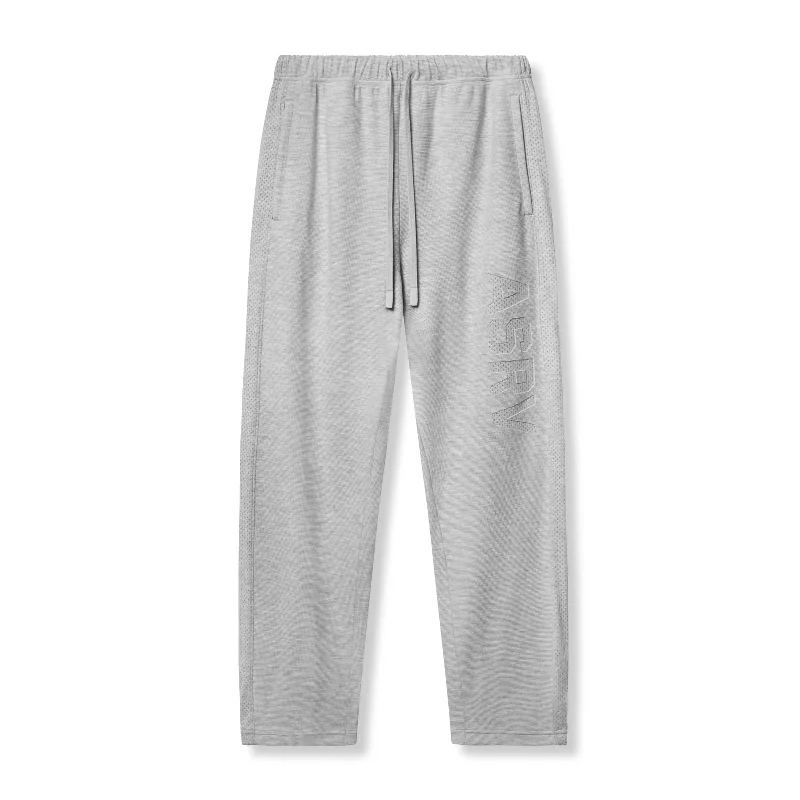 Men's Pants with Welt Pockets0957. Waffle Knit Relaxed Sweatpant - Heather Grey