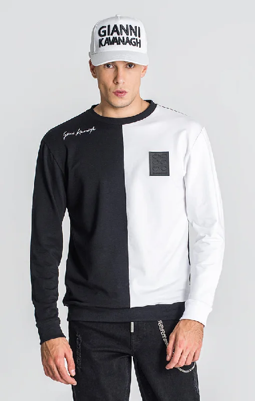 Relaxed-Fit Casual Daily Men's SportswearBlack Block Sweat