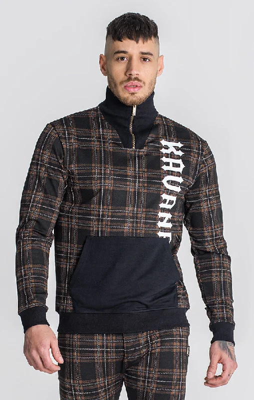 Casual Daily Men's SportswearBlack Checkmate Sweat