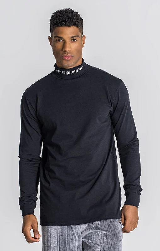 Moisture-Wicking Men's SportswearBlack Liberation Turtleneck