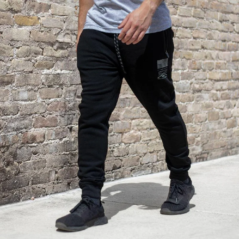 Men's Pants with Stain-Resistant TreatmentMen's Joggers - Black