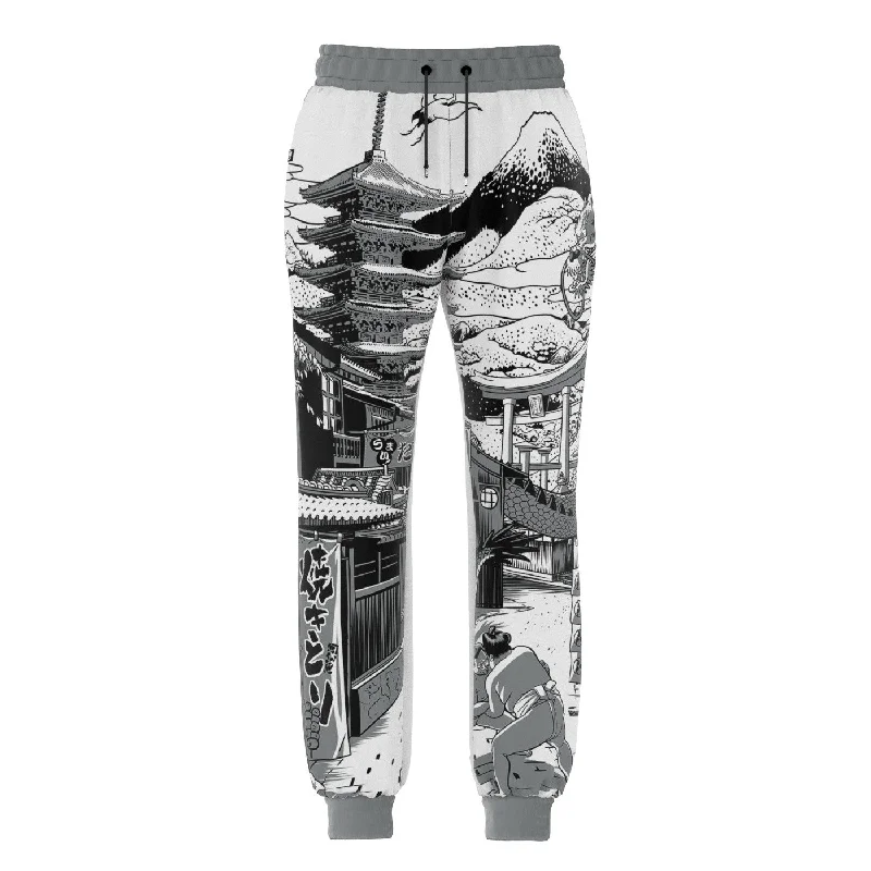 Men's Pants with Stretchable Fabric for FlexibilityJapan Street Sweatpants