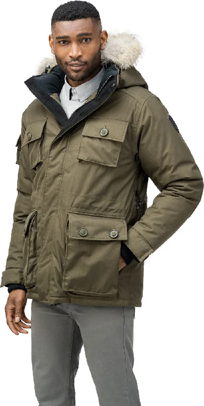 Men's Coats with Fur TrimBarry Down Parka - Men's|-|Parka en duvet Barry - Homme