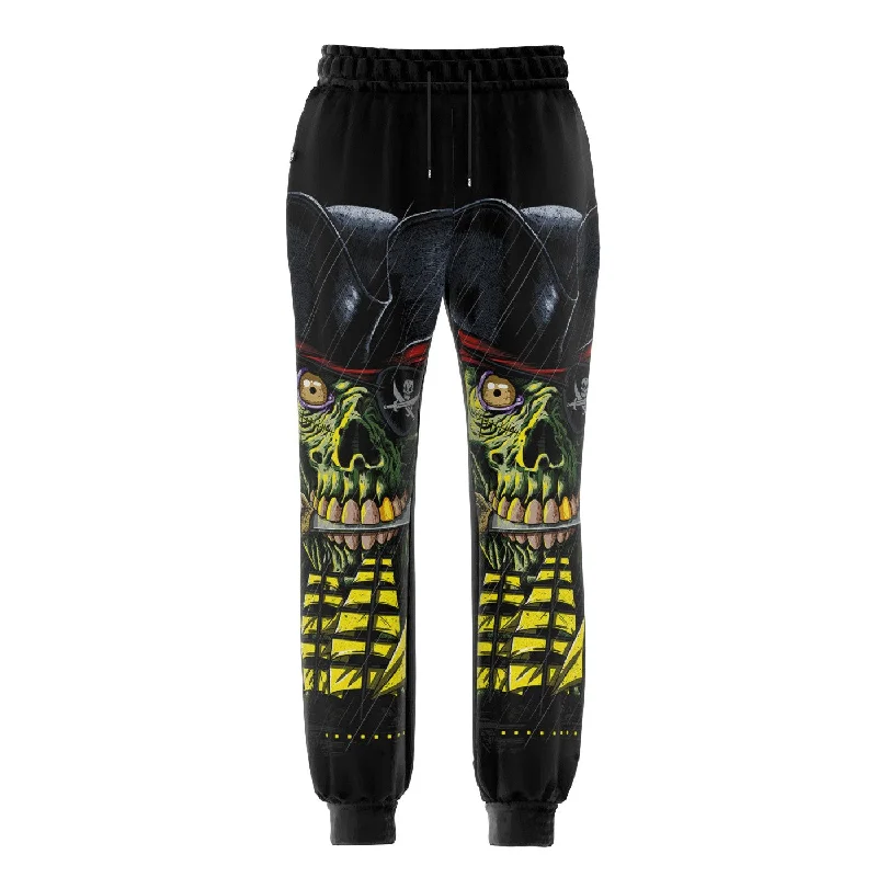 Men's Pants with Pleated FrontsPirate Zombie Sweatpants