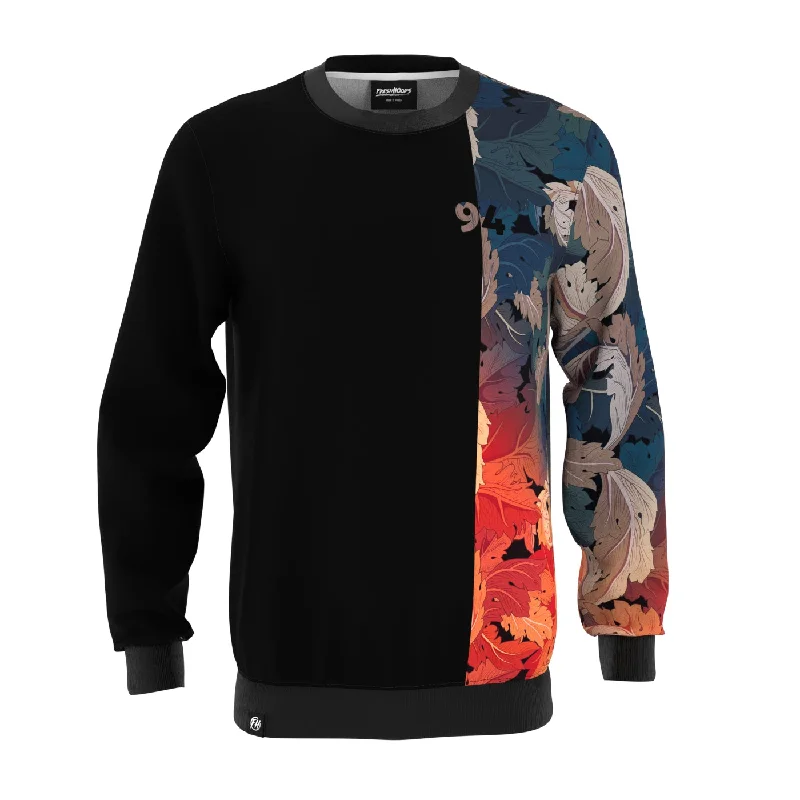 Durable Workout Men's SportswearVintage Leaves Sweatshirt