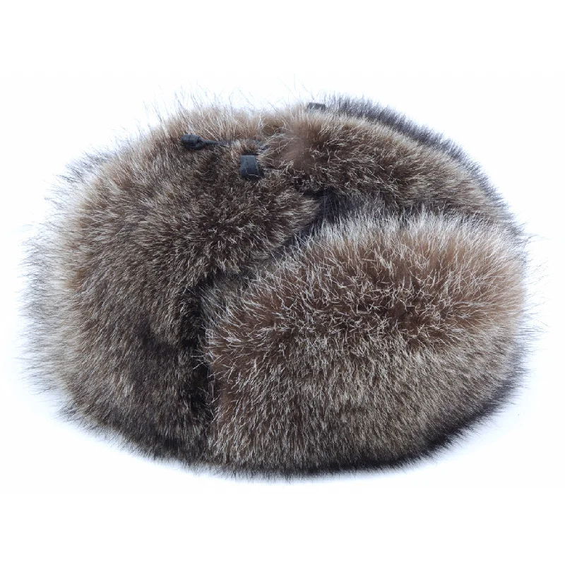 Russian Silver Tip Raccoon Hat