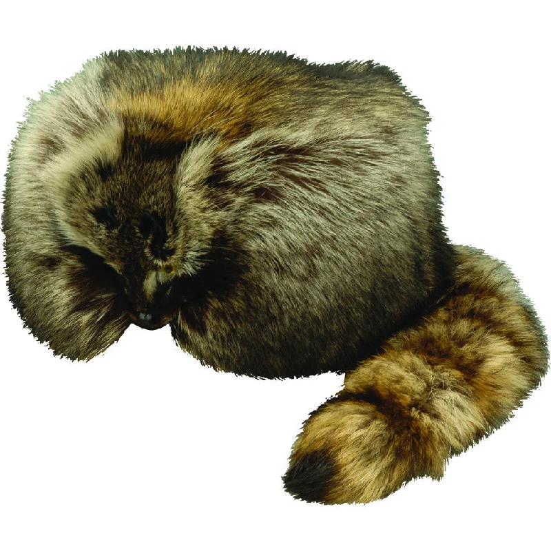 Raccoon Davy Crockett Hat with Face and Tail