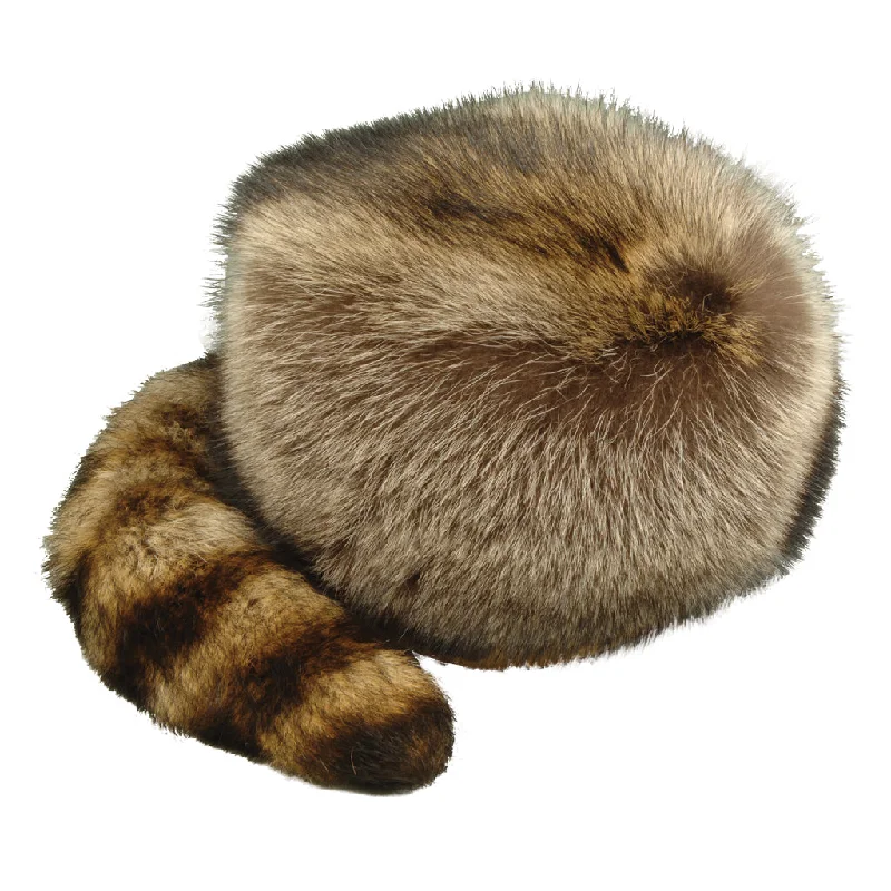 Raccoon Davy Crockett Tail Hat