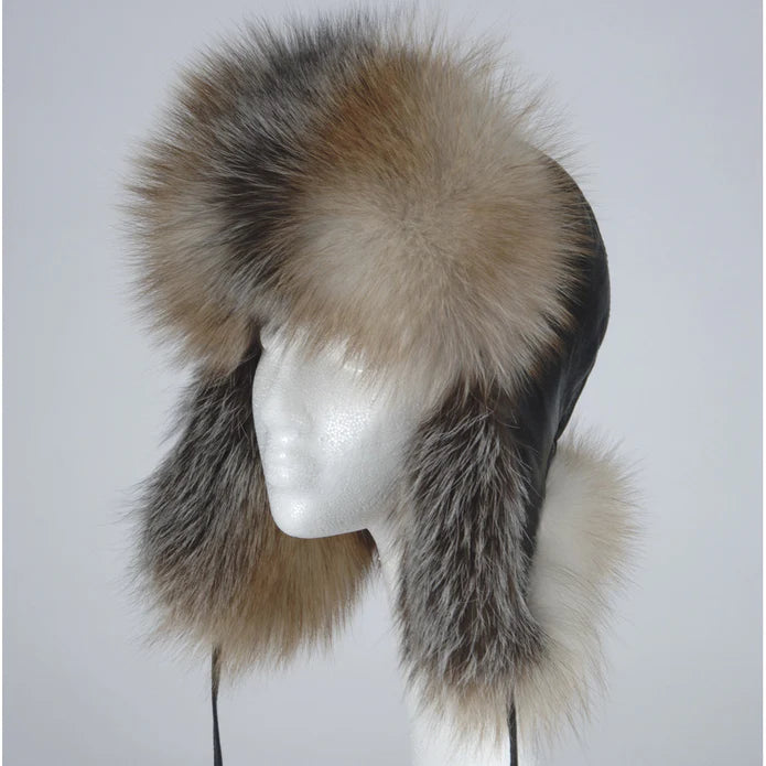 Women's Crystal Fox Aviator Hat