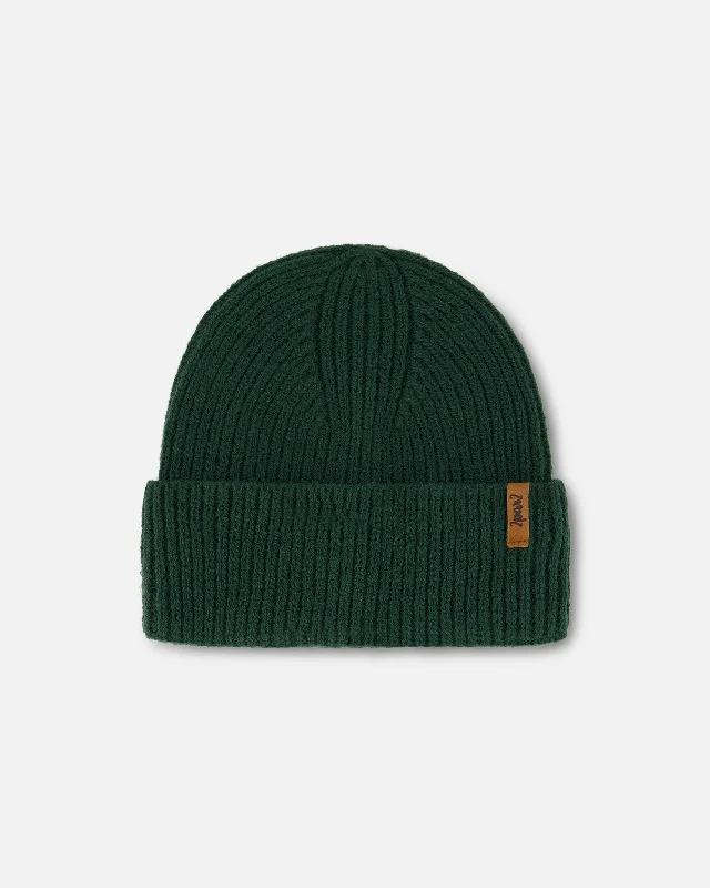 Mid-Season Knit Hat Forest Green