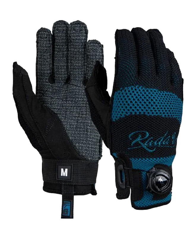 Radar Engineer BOA Waterski Gloves - Black / Blue - 2023