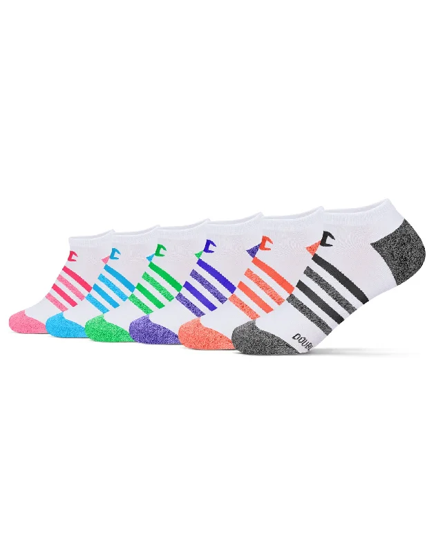 Champion Women`s Flat Knit 6-Pack No-Show Socks