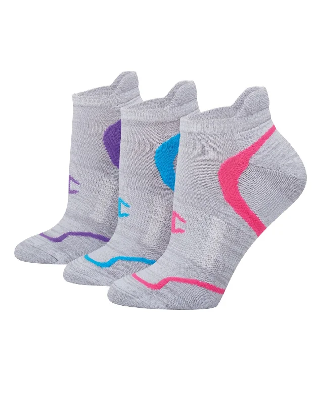 Champion Womens Performance Heel Shield Socks 3-Pack