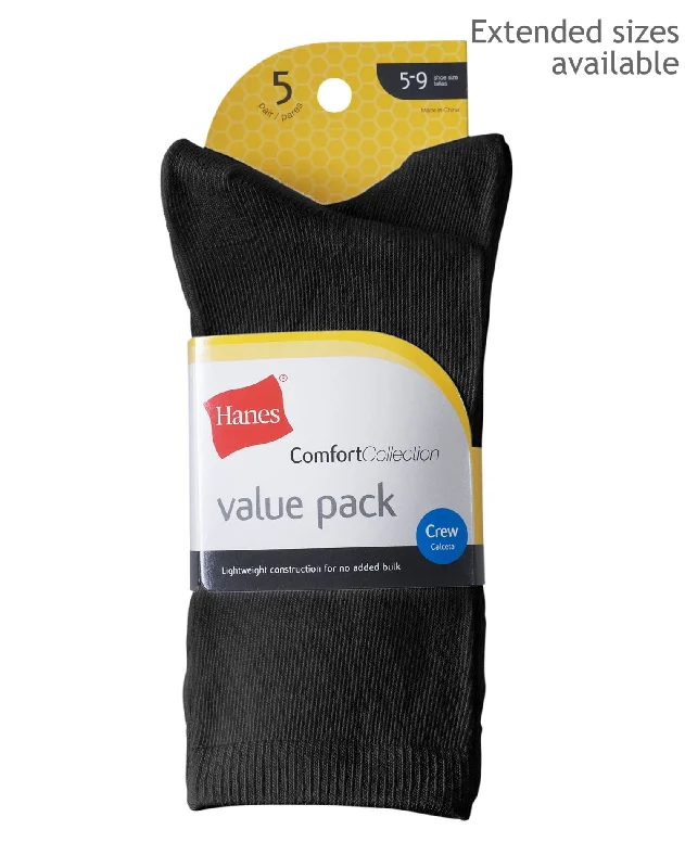 Hanes Women`s Comfort Collection Liner Socks 5-Pack