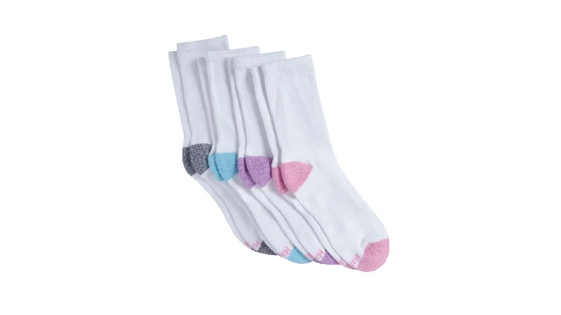 Hanes Womens Cool Comfort Sport 4-Pack Crew Socks