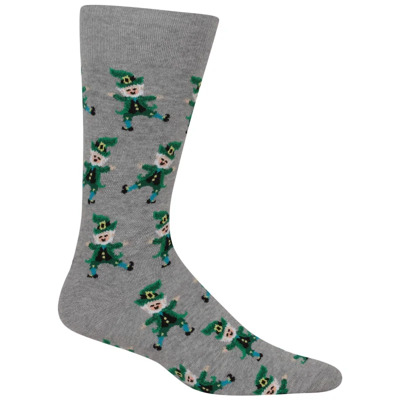 Hot Sox Mens Dancing Leprechaun Socks