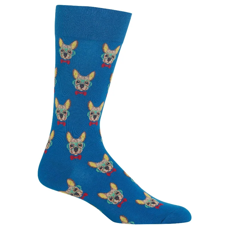 Hot Sox Mens Smart Frenchie Socks