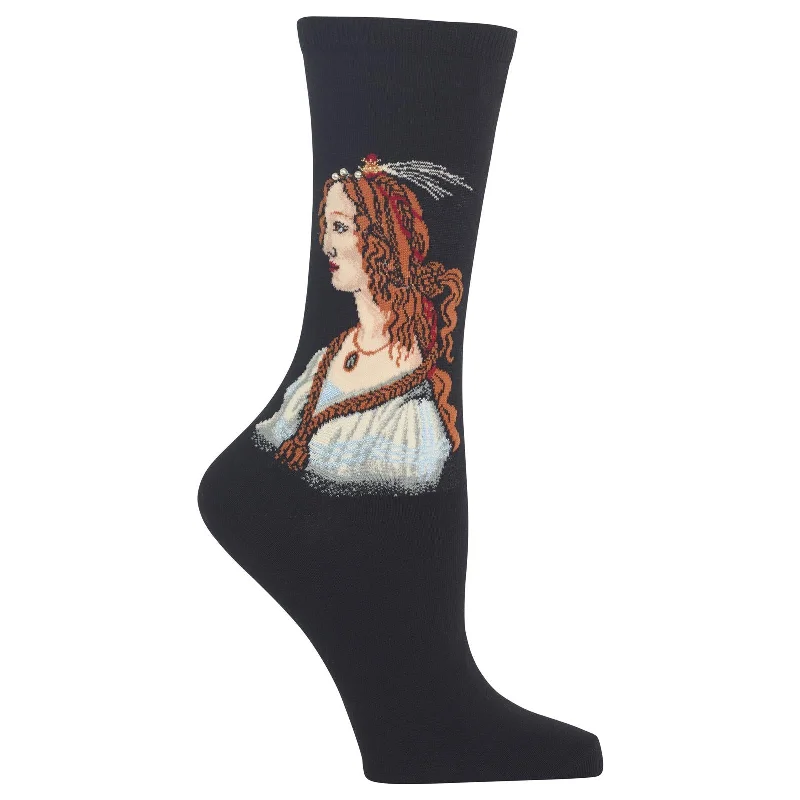 Hot Sox Womens Portrait of a Young Woman Socks