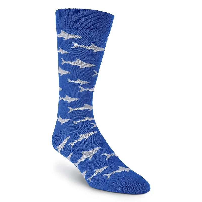 K. Bell Mens Sharks Crew Socks