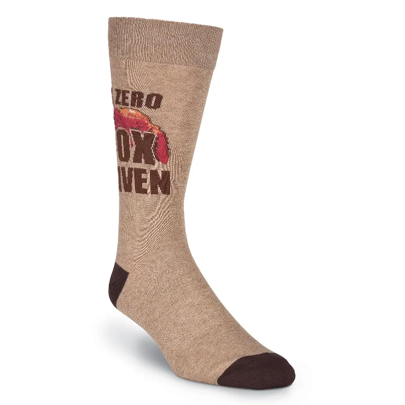 K. Bell Mens Zero Fox Given Crew Socks