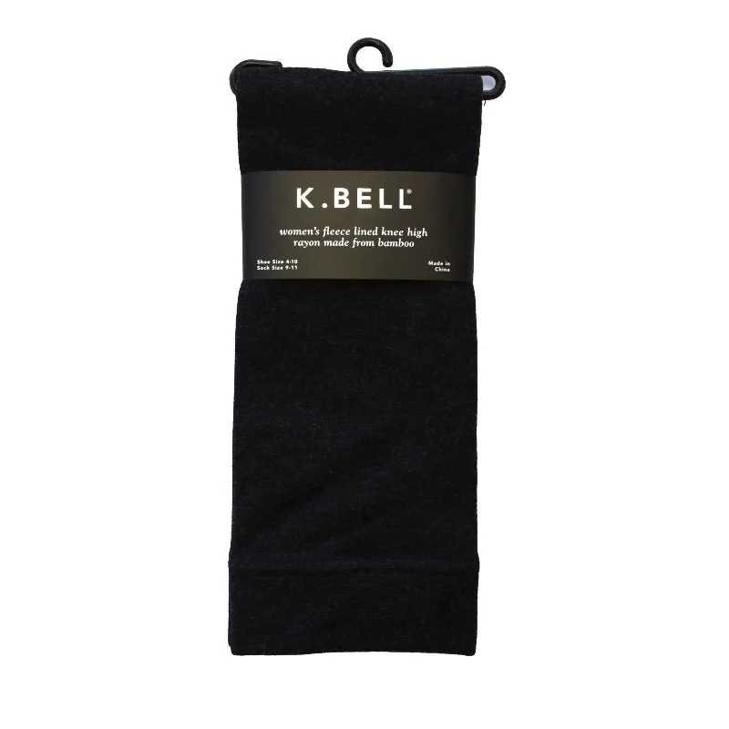 K. Bell Womens Bamboo Fleece Linned Knee High Socks