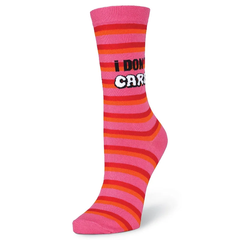 K. Bell Womens I Dont Care Crew Socks