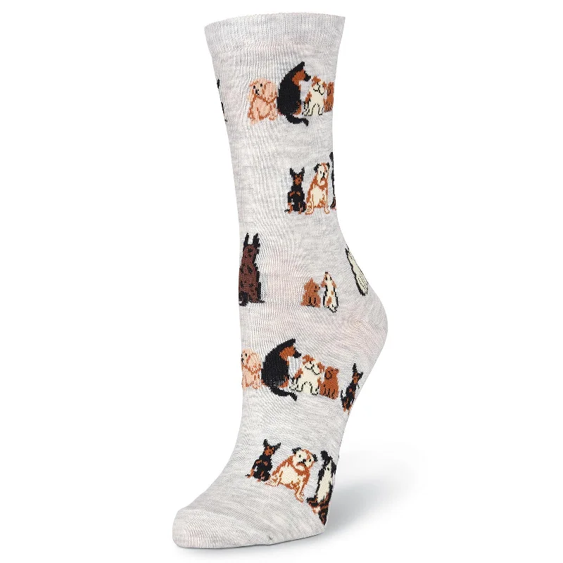 K. Bell Womens Sitting Dogs Crew Socks