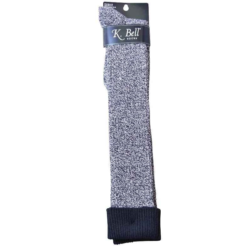 K. Bell Womens Soft & Dreamy Cuff Ribbed Knee High Socks